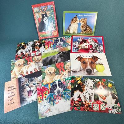 ASSORTMENT OF 12 GREETING CARDS FROM HUMANE SOCIETY, VARIOUS OCCASIONS w/ENVELOPES