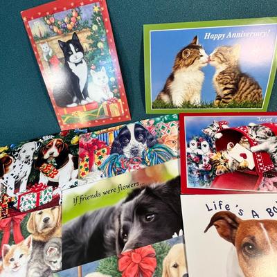 ASSORTMENT OF 12 GREETING CARDS FROM HUMANE SOCIETY, VARIOUS OCCASIONS w/ENVELOPES