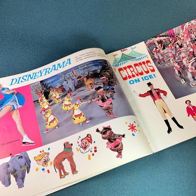 1961 ICE CAPADES PROGRAM BOOKLET- FULL COLOR, COOL COSTUMES!