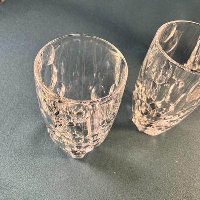 CLASSY SET OF 4 NACHTMANN GERMANY CRYSTAL TUMBLERS DIVET DESIGN