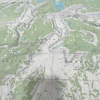 USGS TOPOGRAPHICAL MAP- GRANDADDY LAKE QUADRANGLE in NORTHERN UTAH