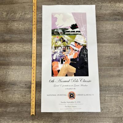 POLO CLASSIC ADVERTISING POSTER for NAT'L SPORTING LIBRARY & MUSEUM 