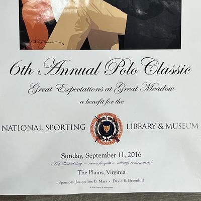 POLO CLASSIC ADVERTISING POSTER for NAT'L SPORTING LIBRARY & MUSEUM 