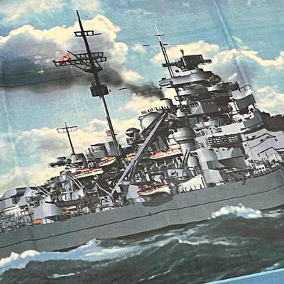 SCHLACHTSCHIFF BISMARK GERMAN BATTLESHIP FLAG 