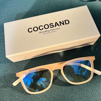 COCOSAND READING GLASSES NEW IN BOX w/BAG- BLUE RAYS BLOCKER SCREEN GLASSES