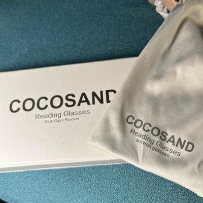 COCOSAND READING GLASSES NEW IN BOX w/BAG- BLUE RAYS BLOCKER SCREEN GLASSES