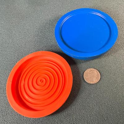 TWO SMALL SPORTS DISKS: WIZARD, CIRCLE 8 DESIGNS