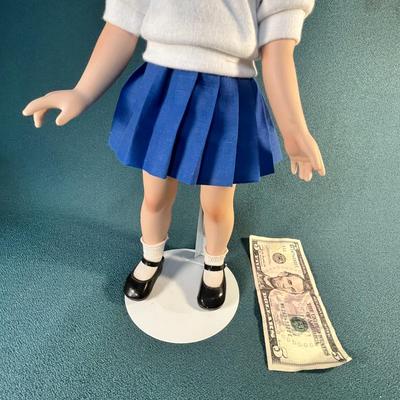 DISNEY "ANNETTE" DOLL ON STAND  DESIGNER SONJA A. BRYER 