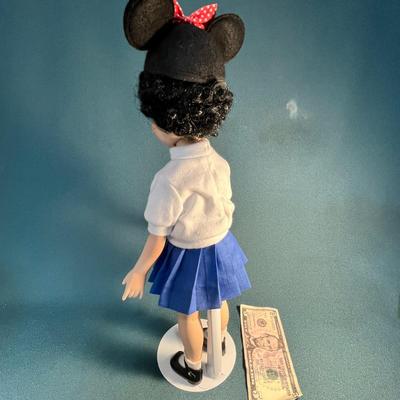 DISNEY "ANNETTE" DOLL ON STAND  DESIGNER SONJA A. BRYER 
