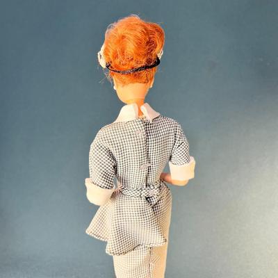 "I LOVE LUCY- LUCY DOES A TV COMMERCIAL" DOLL FIGURE ON STAND EXCELLENT CONDITION!!