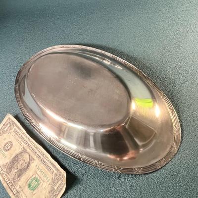 VINTAGE SILVER PLATED OVAL SERVING BOWL