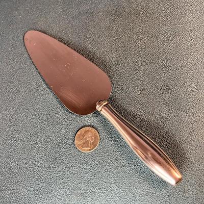 SILVER PLATED NICE PIE SERVER UTENSIL w/STAINLESS BLADE