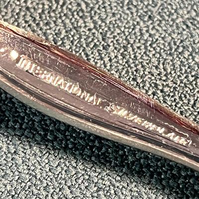 SILVER PLATED FANCY SERVING SPOON & FORK PAIR