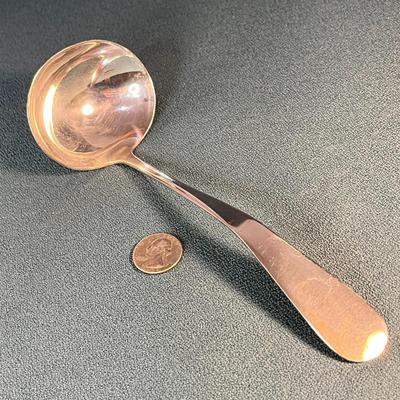 SILVER PLATED SERVING LADLE SIMPLE DESIGN