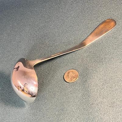 SILVER PLATED SERVING LADLE SIMPLE DESIGN