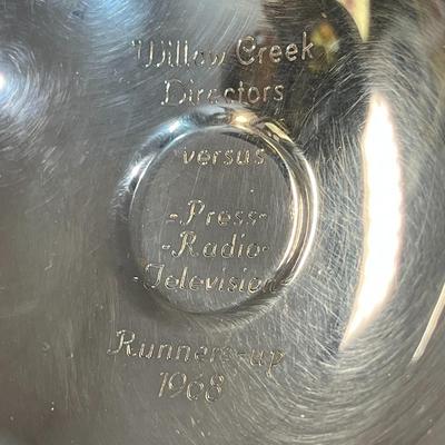 SILVER PLATED PRESENTATION PIECE FOOTED SERVING BOWL