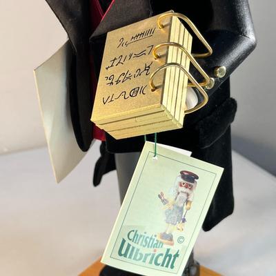 LARGE PROPHET JOSEPH SMITH WOODEN NUTCRACKER HANDMADE IN GERMANY NEW WITH TAG SIGNED & NUMBERED