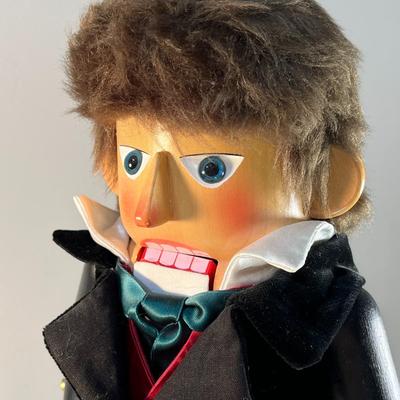 LARGE PROPHET JOSEPH SMITH WOODEN NUTCRACKER HANDMADE IN GERMANY NEW WITH TAG SIGNED & NUMBERED