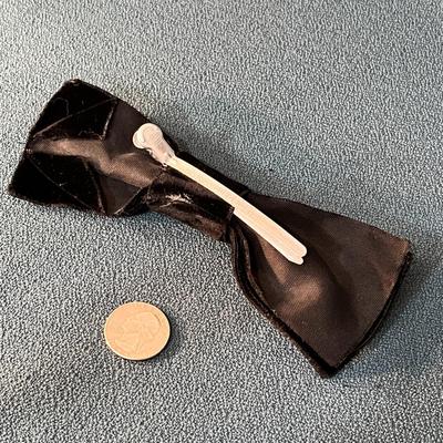 BLACK VELVET BOW TIE/ HAIR BOW