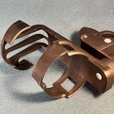 NEW FROM PACKAGE ADJUSTABLE CLAMP-ON BICYCLE CUP HOLDER