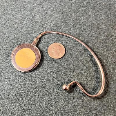 GLITZY RHINESTONE TABLE PURSE HOOK by GANZ  INITIAL "A"