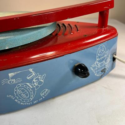 VINTAGE CHILDREN'S RECORD PLAYER by GENERAL ELECTRIC ELECTRONIC TOYS