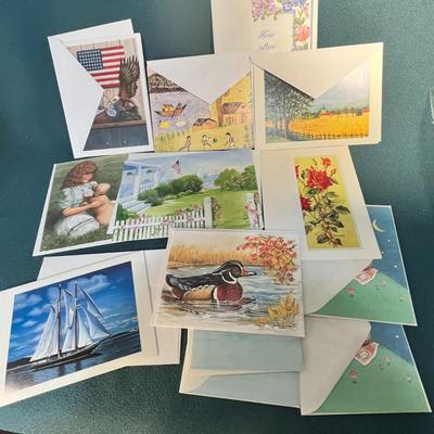 ASSORTMENT OF VARIOUS BLANK NOTECARDS WITH ENVELOPES, 13 COUNT