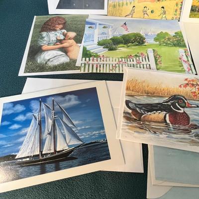 ASSORTMENT OF VARIOUS BLANK NOTECARDS WITH ENVELOPES, 13 COUNT