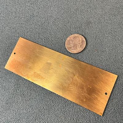 BRASS DOORPLATE "THE RAMPTON'S" 