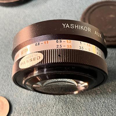 YASHIKOR AUX. WIDE ANGLE 1:4 CAMERA LENS WITH END CAPS