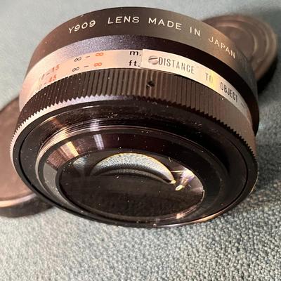 YASHIKOR AUX. WIDE ANGLE 1:4 CAMERA LENS WITH END CAPS