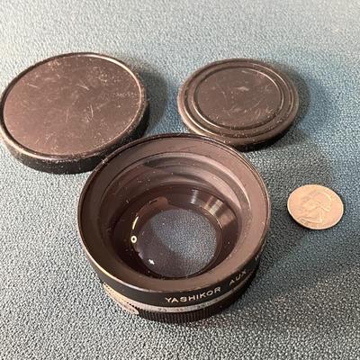 YASHIKOR AUX. WIDE ANGLE 1:4 CAMERA LENS WITH END CAPS