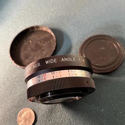 YASHIKOR AUX. WIDE ANGLE 1:4 CAMERA LENS WITH END CAPS