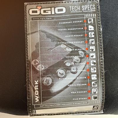 BLACK OGIO HEAVY DUTY TECH CASE WITH LOTS OF FEATURES, COMPARTMENTS