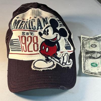 VINTAGE LOOK MICKEY MOUSE "AMERICAN EST. 1928" NAVY BLUE BALL CAP by DISNEY PARKS