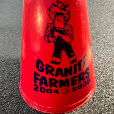 PAIR OF GRANITE FARMERS CHEERLEADER MEGAPHONES