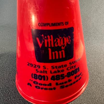 PAIR OF GRANITE FARMERS CHEERLEADER MEGAPHONES