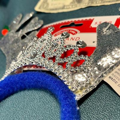 SET OF 3 SPARKLY REINDEER HEADBANDS NEW IN PACKAGE