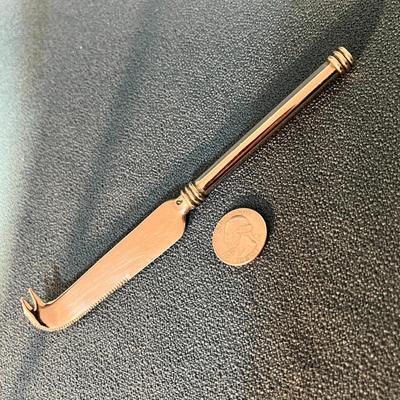HANDSOME SILVERTONE BARTENDER'S CITRUS KNIFE TOOL