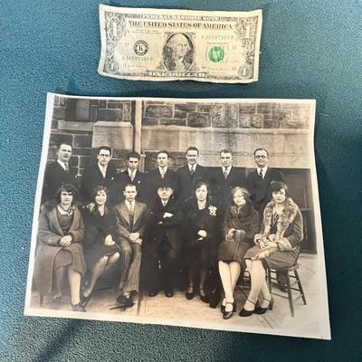 8" x 10" SEPIA TONE PHOTO CIRCA 1930's "THE GRADUATING CLASS?" 