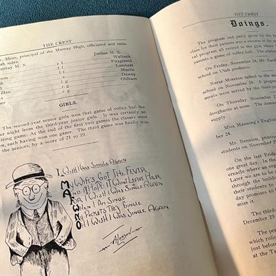 GRANITE HIGH SCHOOL LITERARY MAGAZINE "THE CREST- CHRISTMAS NUMBER 1916"