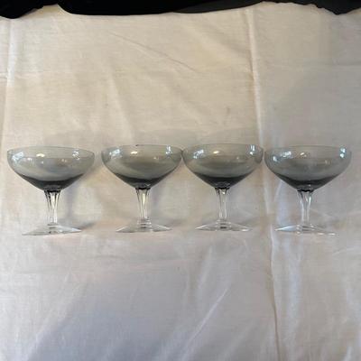 Set of Smoky Gray Colored Drinking Glasses (K-KL)