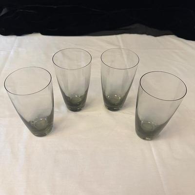 Set of Smoky Gray Colored Drinking Glasses (K-KL)