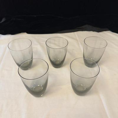 Set of Smoky Gray Colored Drinking Glasses (K-KL)