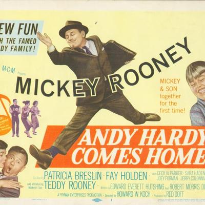 Andy Hardy Comes Home 1958 original vintage lobby card