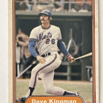 New York Mets Dave Kingman baseball trading card