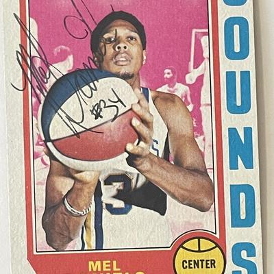 Memphis Sounds Mel Daniels 1970 Topps #192  signed trading card 