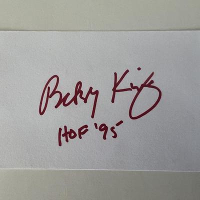 Golf HOF Bobby King original signature 