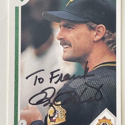 Pittsburgh Pirates Doug Drabek signed 1991 Upper Deck trading card