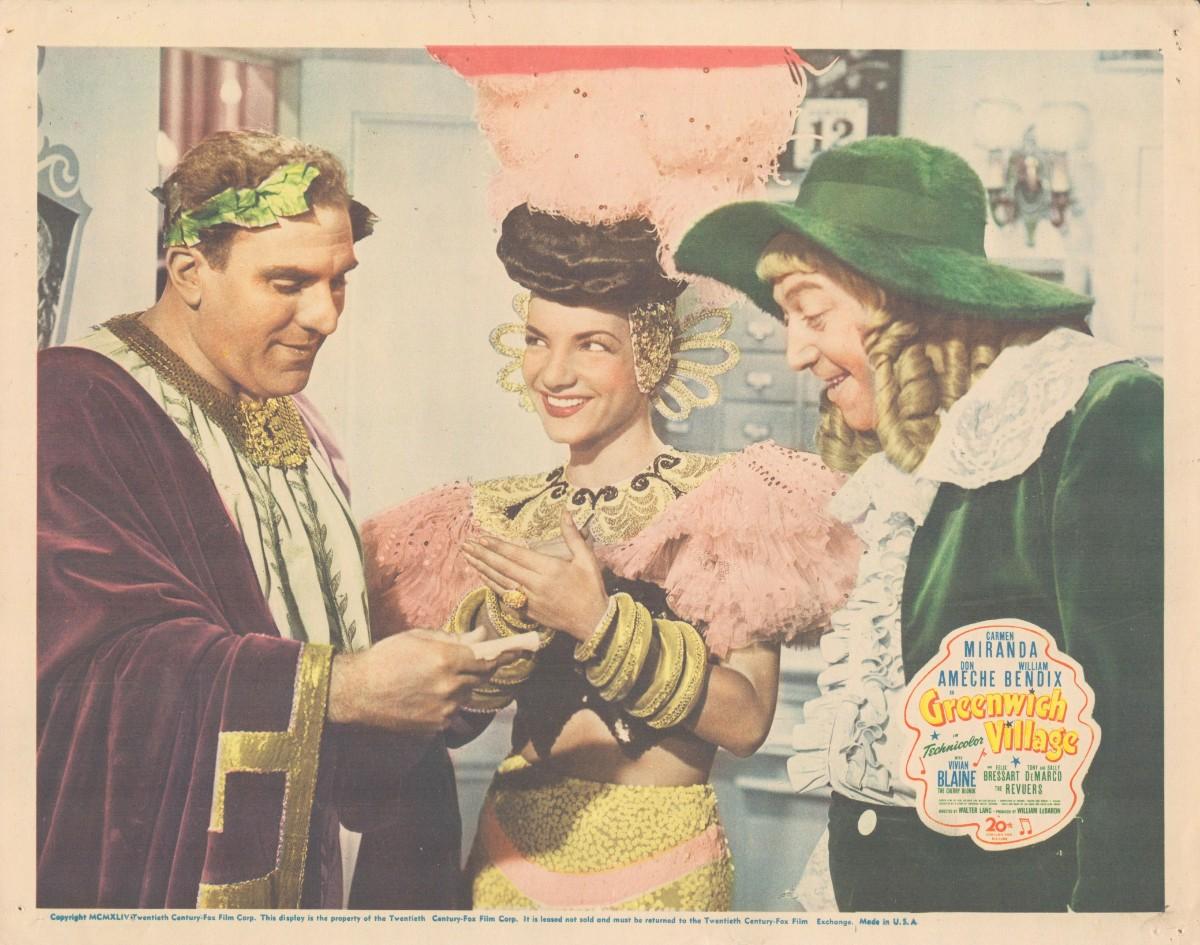 Greenwich Village 1944 original vintage lobby card